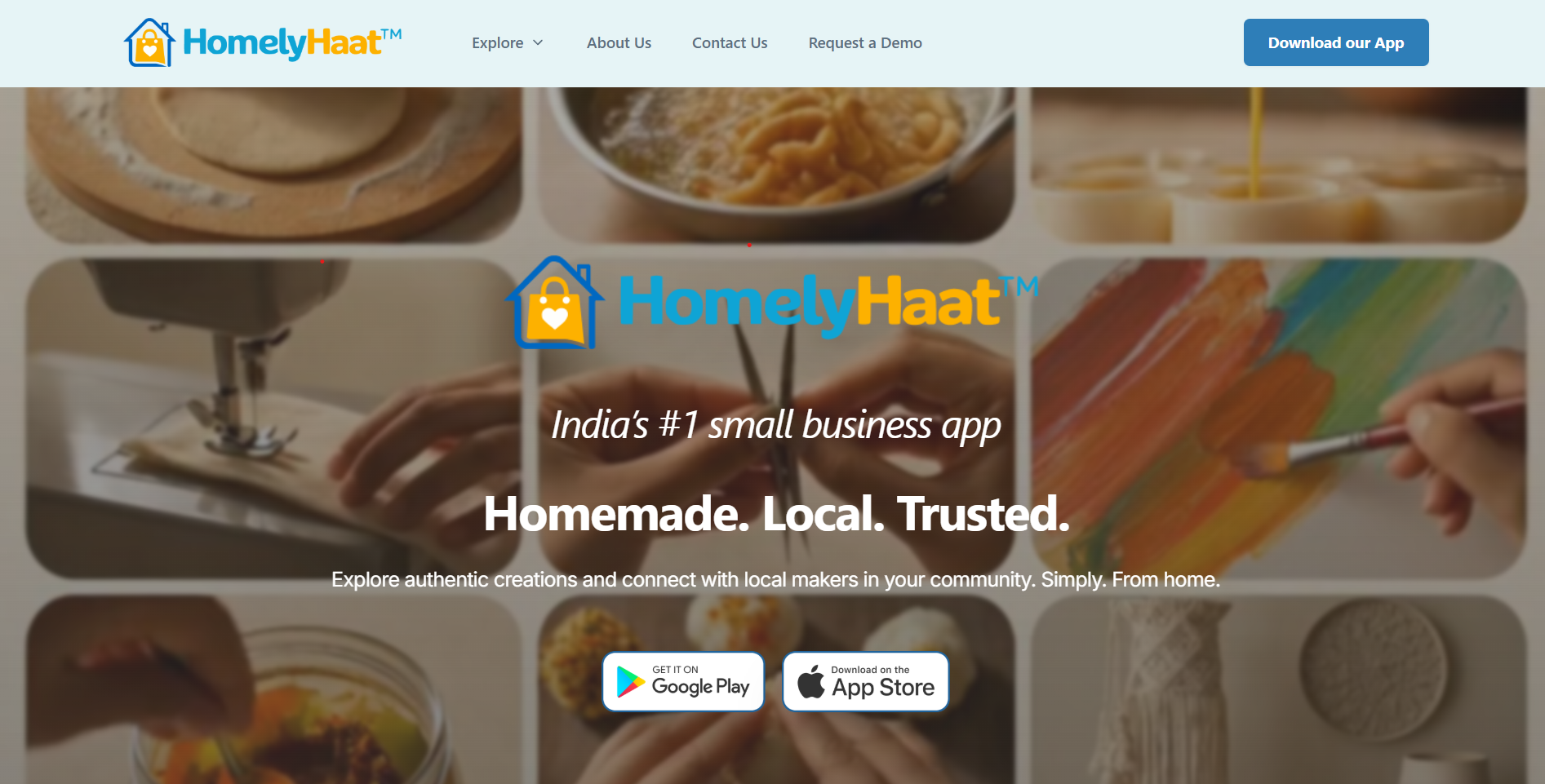 HomelyHaat small business marketplace